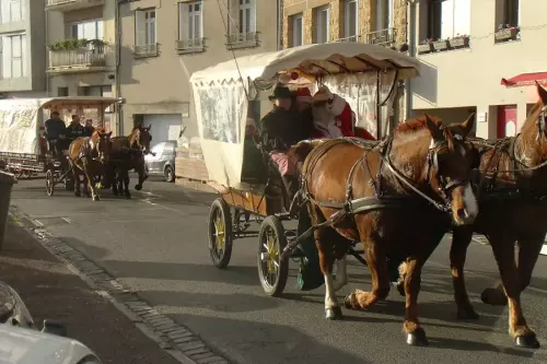 Calèches pour Noël à Granville