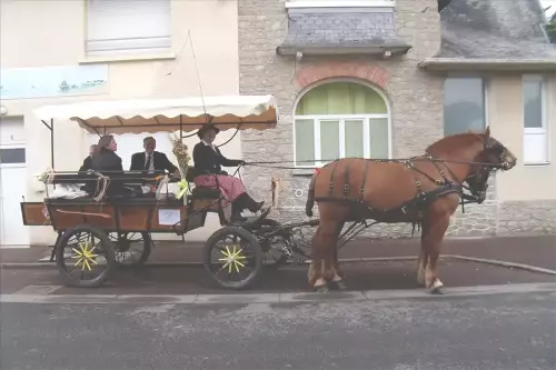 Calèche de mariage